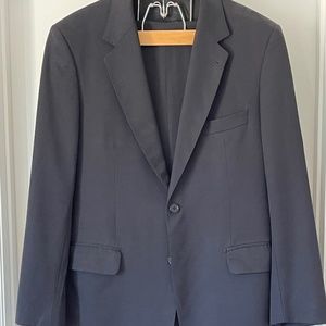 Single Breasted Navy Blue Suit by Daslu